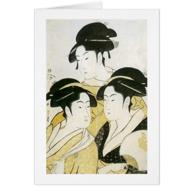 Three Beauties, Utamaro, 1790s (Front)