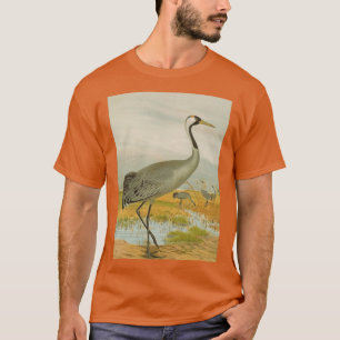 Three Beautiful Cranes By The Marshlands T-Shirt
