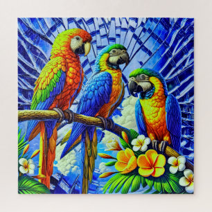Three beautiful parrots  jigsaw puzzle