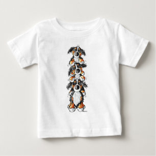 Three Bernese Mountain Dogs Cartoon Baby T-Shirt
