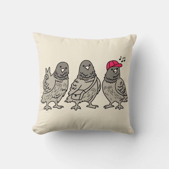 Three best friends cushion (Front)