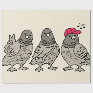 Three best friends wrapping paper