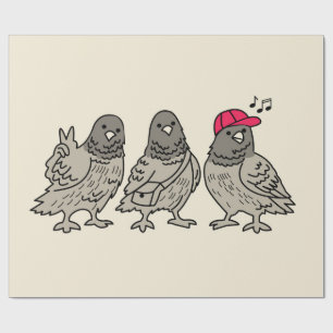 Three best friends wrapping paper