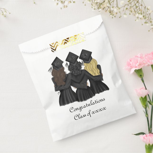 Three Best Graduates Congratulations Party Favour Bag (Sealed)