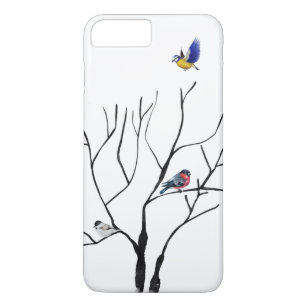 Three Birds and a Winter Bare Tree Case-Mate iPhone Case