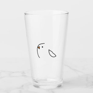 Three birds on the wire glass
