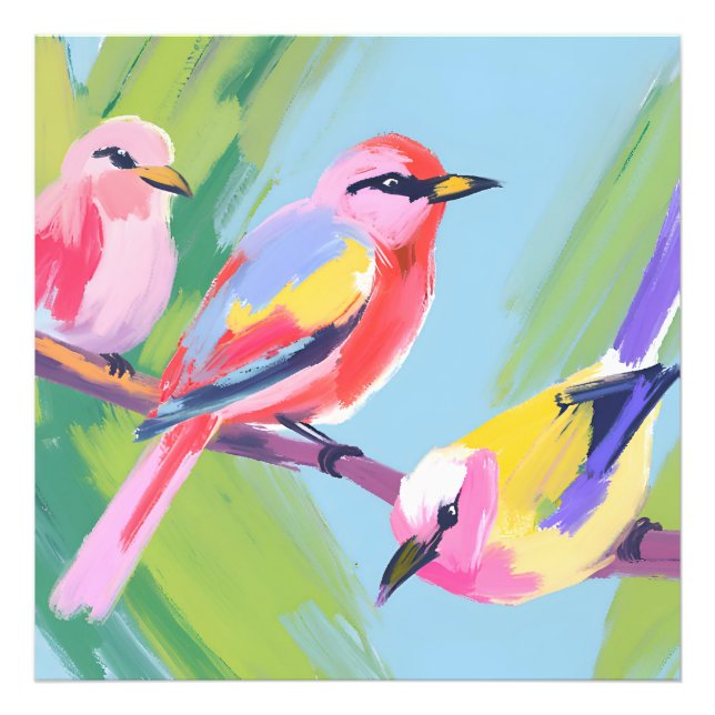 Three Birds Photo Print (Front)