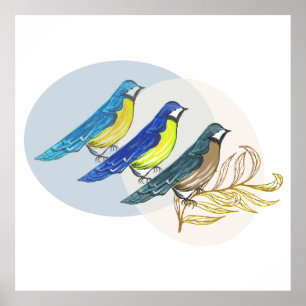 Three Birds Poster