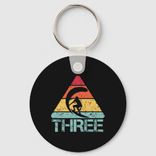 Three Birthday Surfer 3rd 3 Year Old Surfing Birth Key Ring