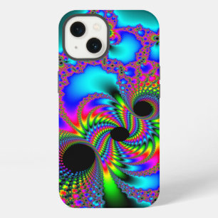 Three Black Holes Neon Colour Fractal iPhone 13 Case
