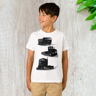Three Black Trucks T-Shirt