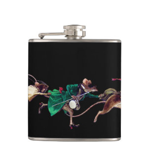 Three Blind Mice Hip Flask