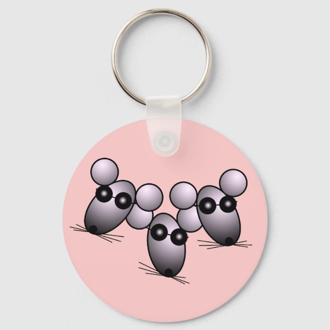 Three Blind Mice Keychain (Front)