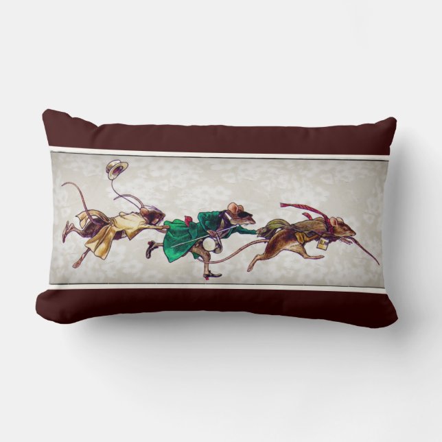 Three Blind Mice Lumbar Cushion (Front)