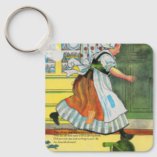 Three Blind Mice Mother Goose Nursery Rhyme Key Ring