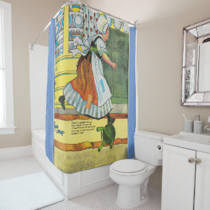 Three Blind Mice Mother Goose Nursery Rhyme Shower Curtain