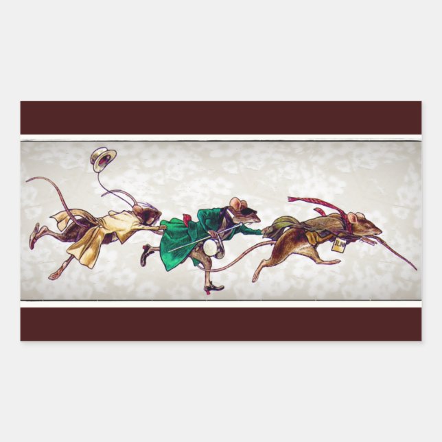 Three Blind Mice Rectangular Sticker (Front)