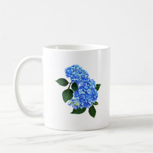 Three Blue Hydrangea Coffee Mug