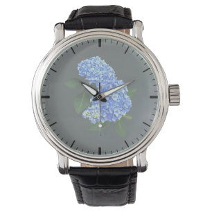 Three Blue Hydrangea Watch