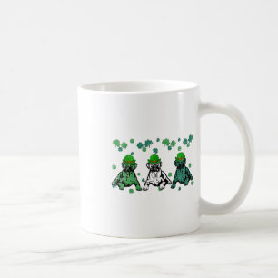 Three Boxer Dog Lover Irish Dog Shamrock St Patric Coffee Mug