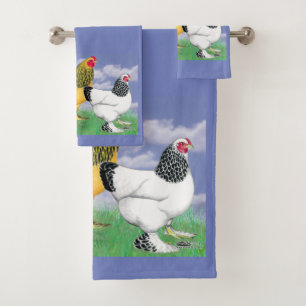 Three Brahmas Bath Towel Set
