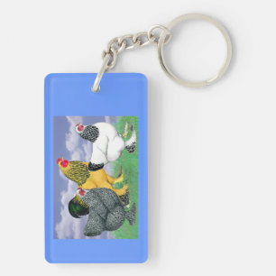 Three Brahmas Key Ring