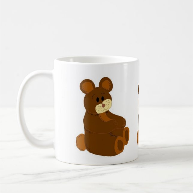 Three Brown Bears Coffee Mug (Left)
