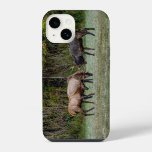 Three Bull Elk Fight iPhone 14 Case
