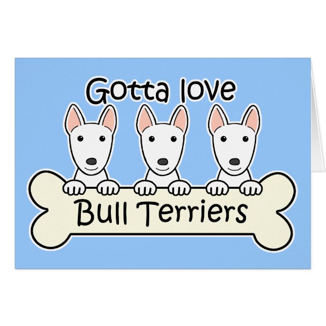 Three Bull Terriers (Front Horizontal)
