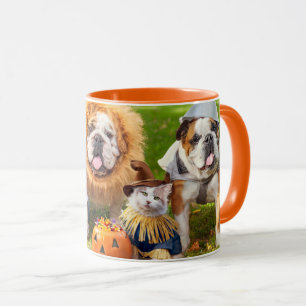 Three Bulldogs in Costumes Mug