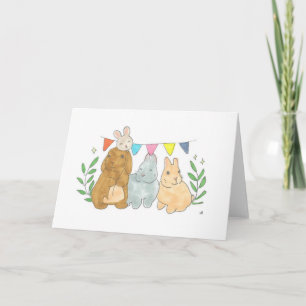 Three Bunnies Card