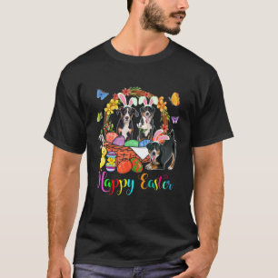 Three Bunny Appenzeller Sennenhund Dog In Easter E T-Shirt