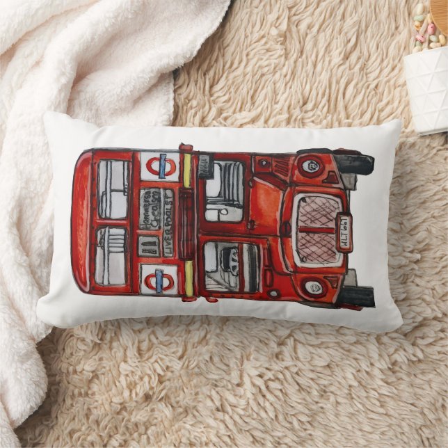 Three Buses Lumbar Cushion (Blanket)