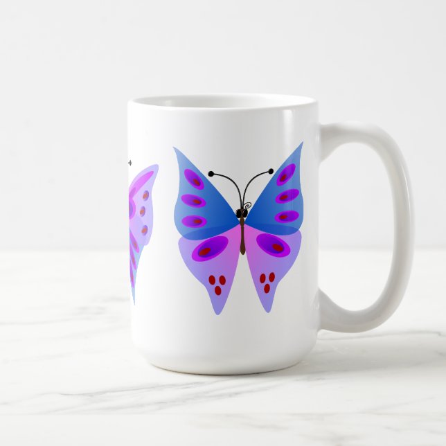 Three butterflies coffee mug (Right)