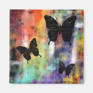 Three Butterflies Magnet