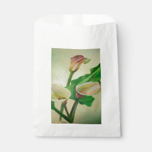 Three Calla Lilies Stunning Botanical Acrylic Favour Bag