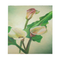 Three Calla Lilies Stunning Botanical Acrylic 