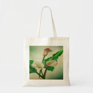 Three Calla Lilies Stunning Botanical Acrylic Tote Bag