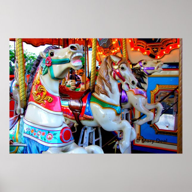 Three Carousel Ponies Poster (Front)