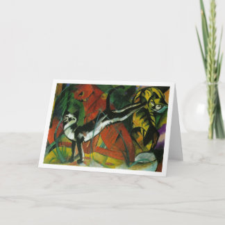 Three Cats - Franz Marc Card