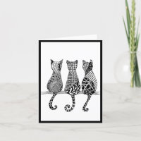 Three Cats on a Branch