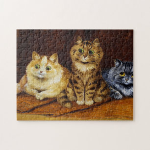 Three Cats on a Persian Rug by Louis Wain Jigsaw Puzzle
