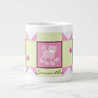 Three Cats Quit Block Jumbo Mug