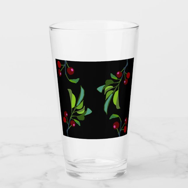 Three Cherry Tree Limb Glass (Front)