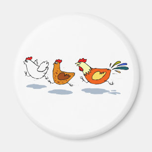 Three Chicks Magnet