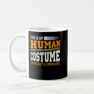 Three Chimpanzee Moon Funny 3 Chimps Howling Parod Coffee Mug