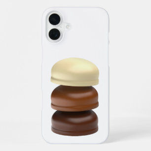 Three chocolate coated marshmallows iPhone 16 plus case