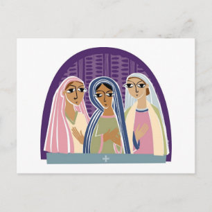 Three Christian Bridesmaids Postcard