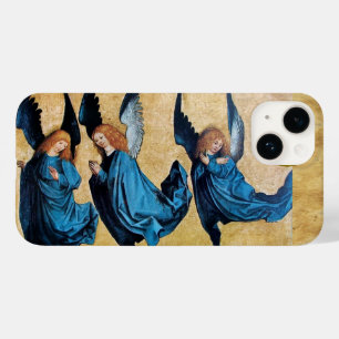 THREE CHRISTMAS ANGELS IN BLUE PARCHMENT Case-Mate iPhone 14 CASE