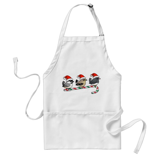 Three Christmas Finches (US) Standard Apron (Front)